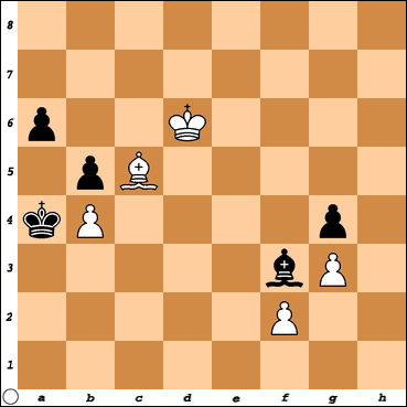Endgame position analysed against the rules taxonomy